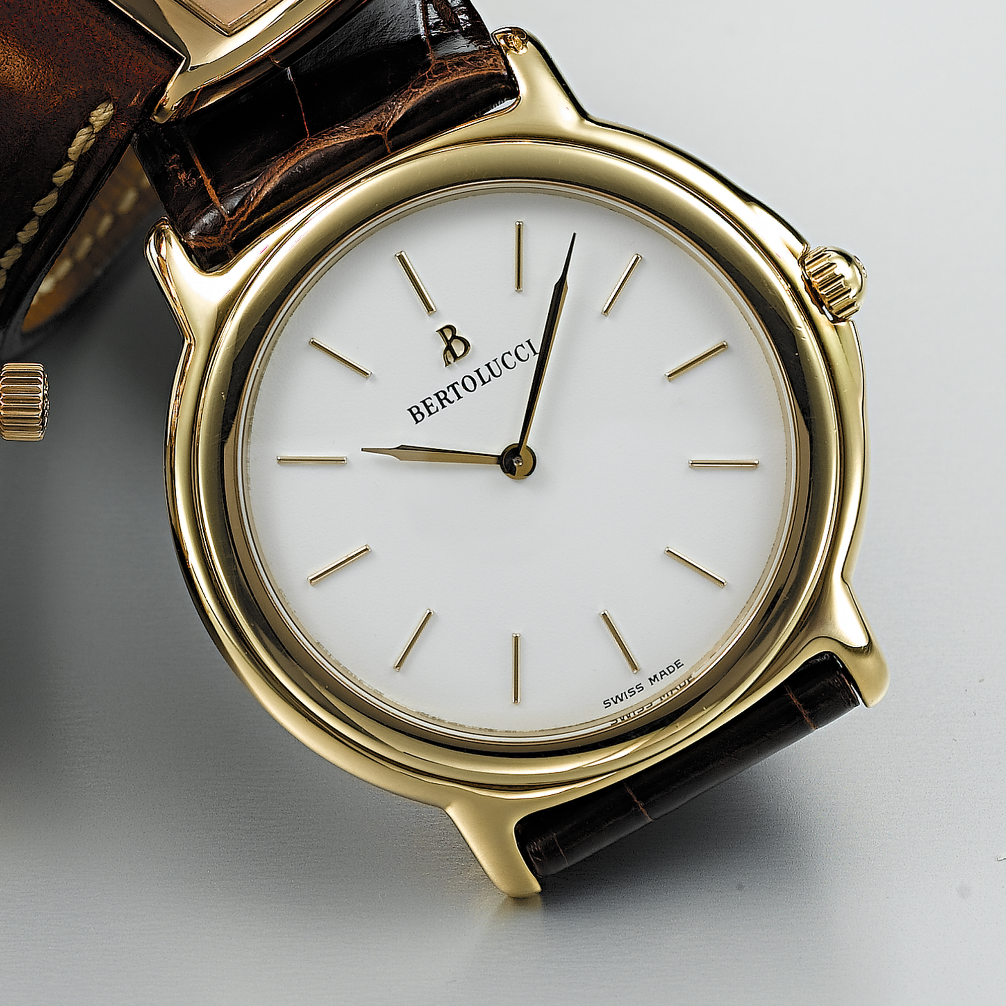 BERTOLUCCI, A LIMITED EDITION GOLD WRISTWATCHCIRCA 1998, 16/100