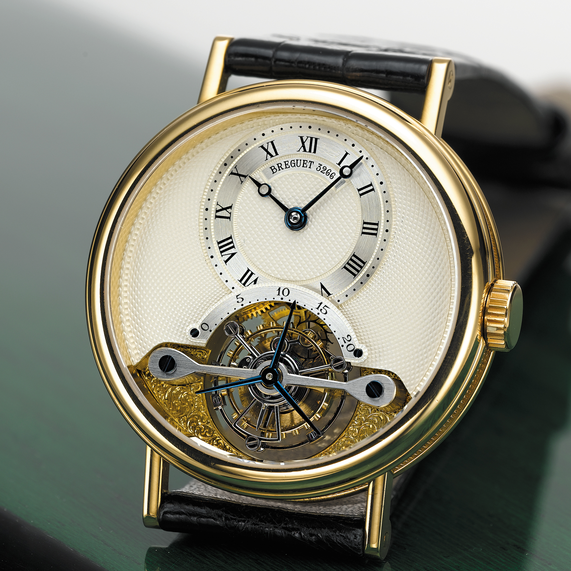 BREGUET, A FINE GOLD TOURBILLON WRISTWATCHCIRCA 1996, NO. 3266, REF. 3266
