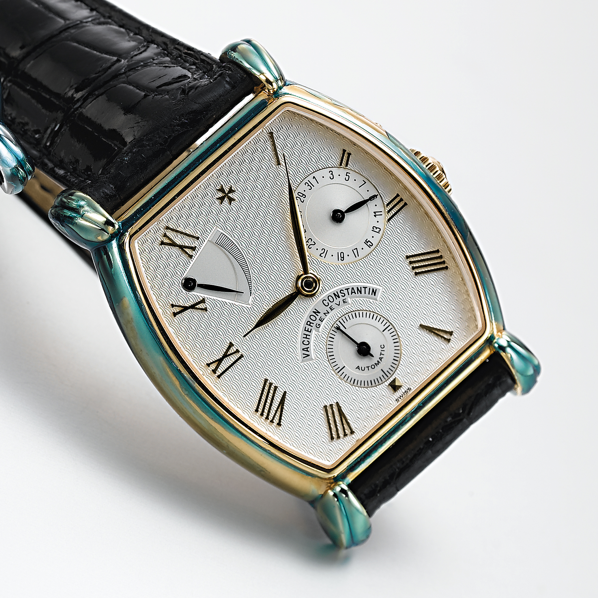 VACHERON CONSTANTIN, A GOLD AUTOMATIC WRISTWATCH WITH DATE AND POWER RESERVEJUBILEE 240, CIRCA 1995, NO. 657322, REF.47240 