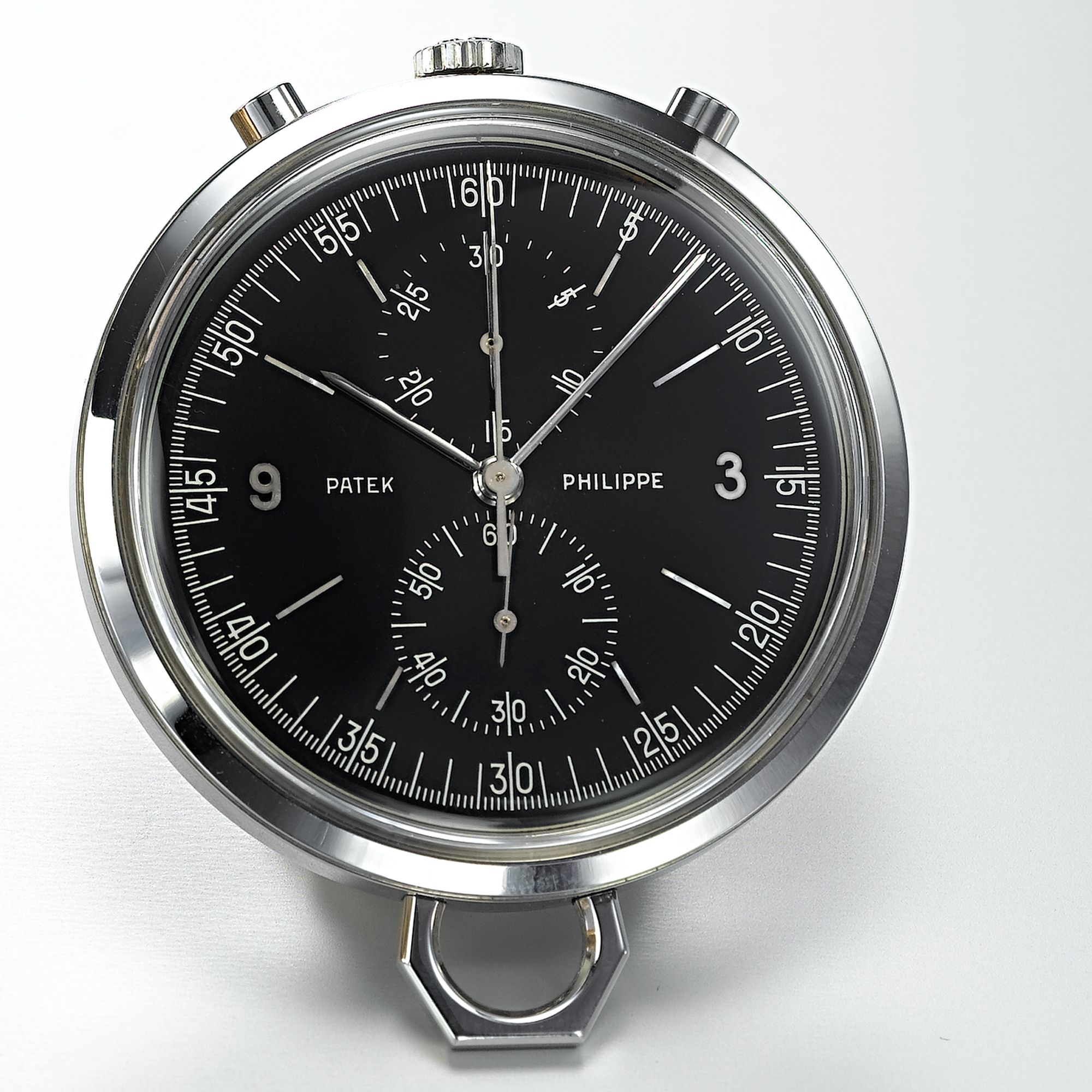 PATEK PHILIPPE, A STAINLESS STEEL CHRONOGRAPH PENDANT WATCH WITH REGISTERCIRCA 1970, NO. 869.243, REF. 840